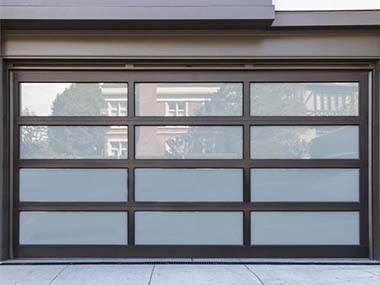 aluminium frame garage doors